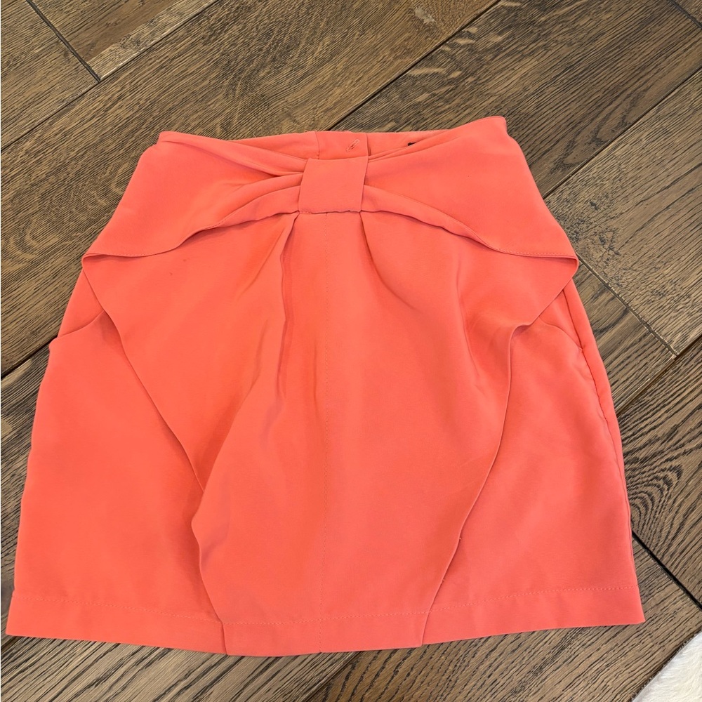 H&M Vibrant Coral Mini Skirt